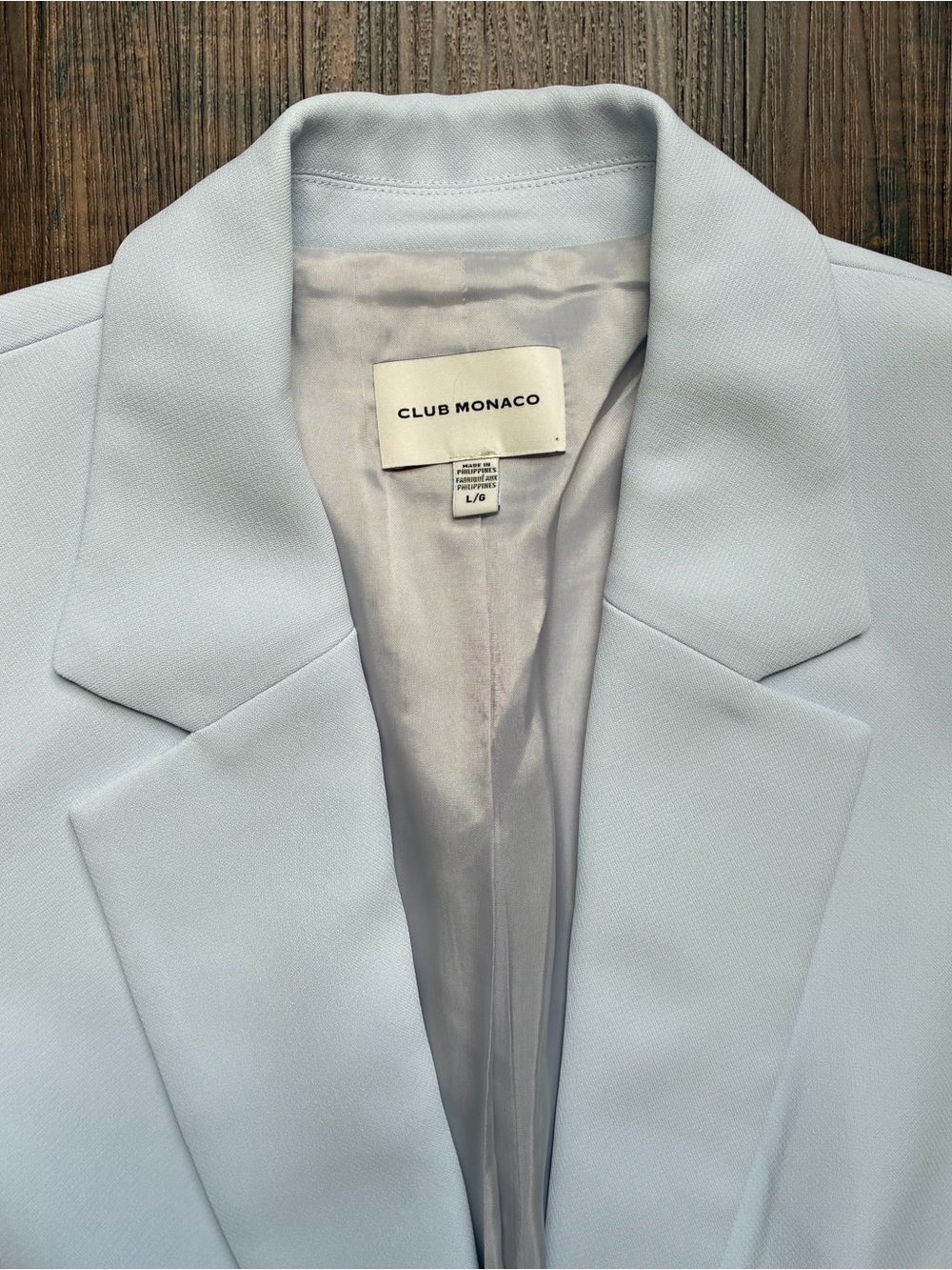 Club Monaco Women's Light Blue Blazer